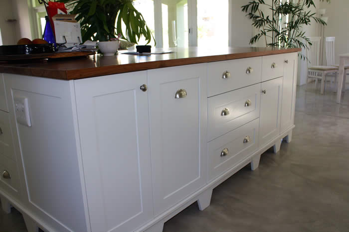 Kitchen Island with Kiaat Work Surface